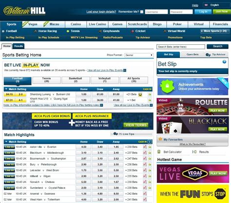 william hill online betting